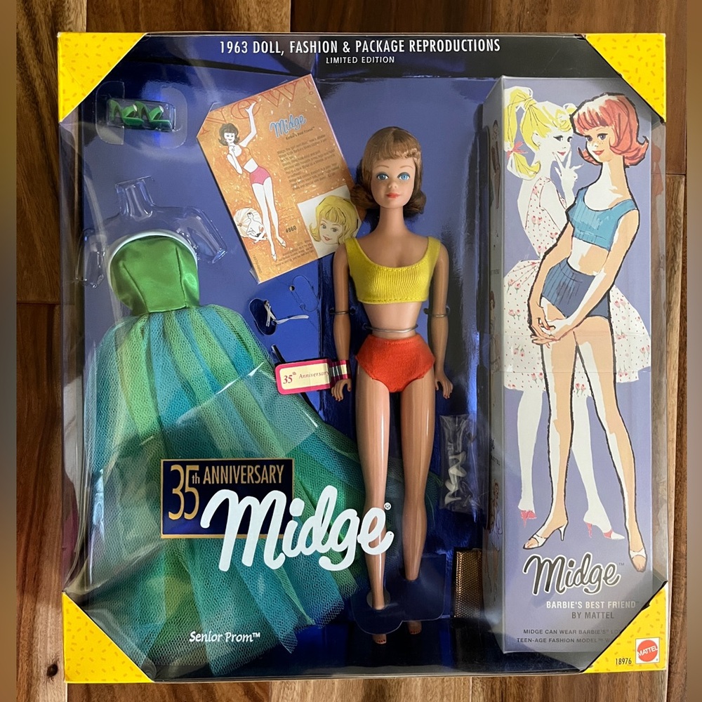 35th Anniversary Senior Prom Midge/Barbie Limited Edition Gift Set - MIB, 1998